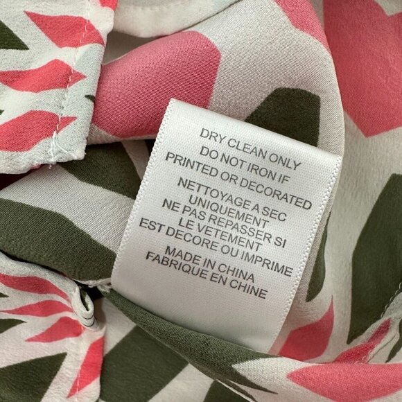 Equipment Femme Silk Blouse Sz M Colorful Star Print Sleeveless Button up - Picture 9 of 10